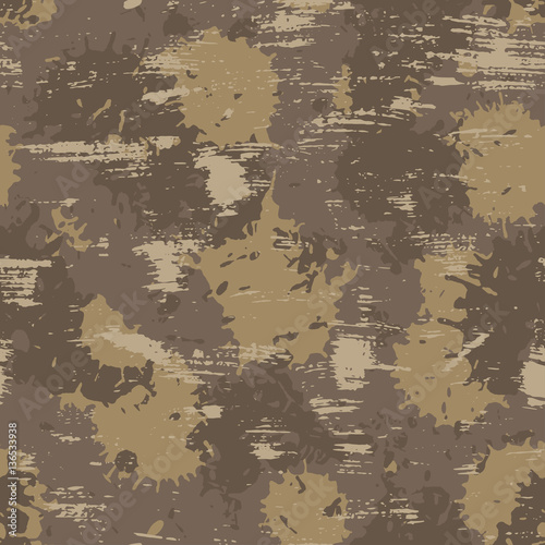 vector illustration of seamless military camouflage pattern