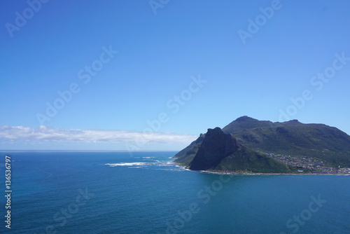 beautiful landscape of the coast at Capepoint in Cape town