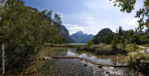 Lake Leopoldsteiner near Eisenerz in Styria, Austria photo