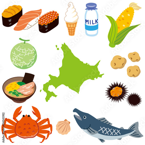 北海道 素材 観光 食べ物 Stock イラスト Adobe Stock