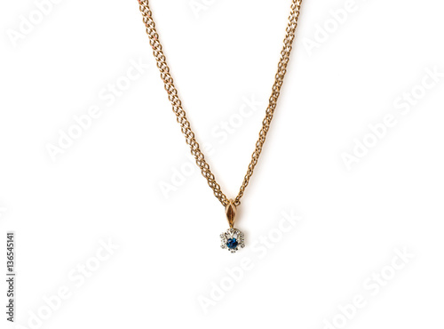Gold Jewellery with natural sapphire