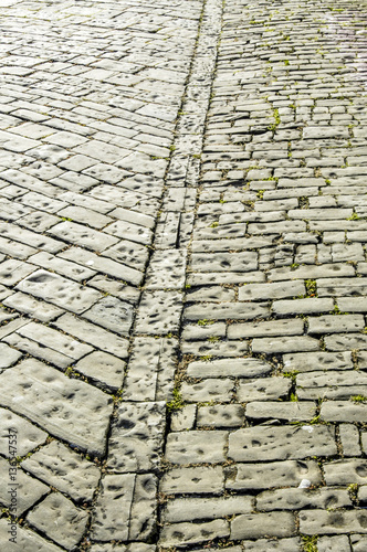 Cobblestone pavement, Slovenia, Southern Slovenia, Piran