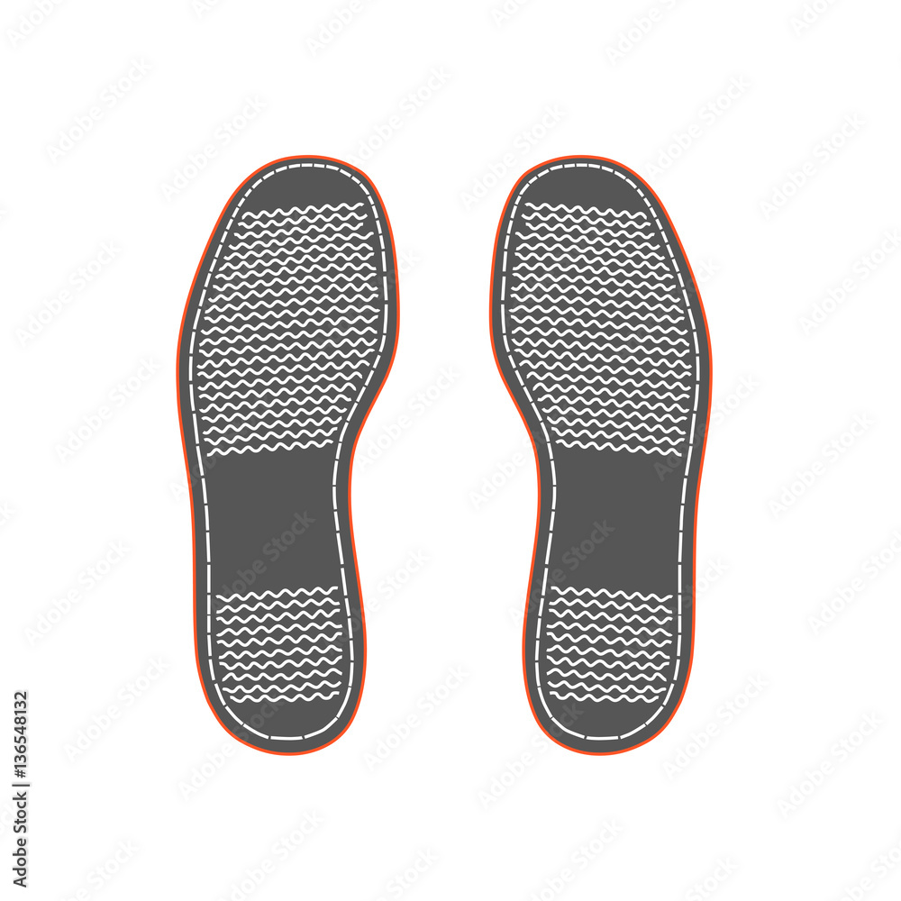 pair prints of male shoes , vector, illustration, pair prints of male shoes , vector, illustration,
