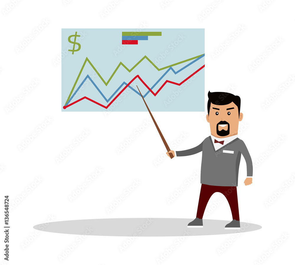 Financial Forecast Concept Vector Illustration Financial Forecast Concept Vector Illustration