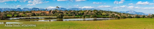 Spanien Landschaft Natur Dorf Gebirge Panorama 
