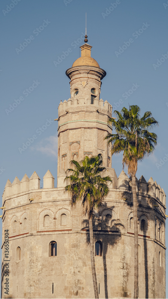 Torre del Oro or Tower of Gold, Seville, Spain