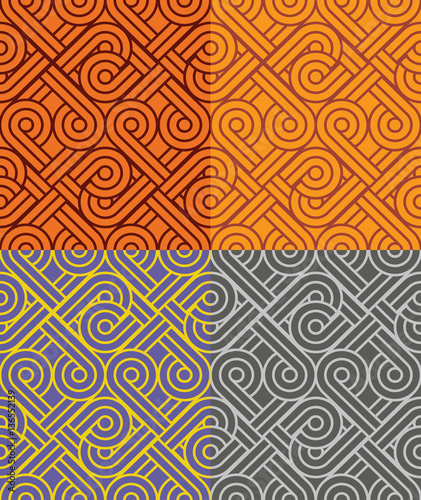 Vintage seamless colorful pattern vector backgrounds