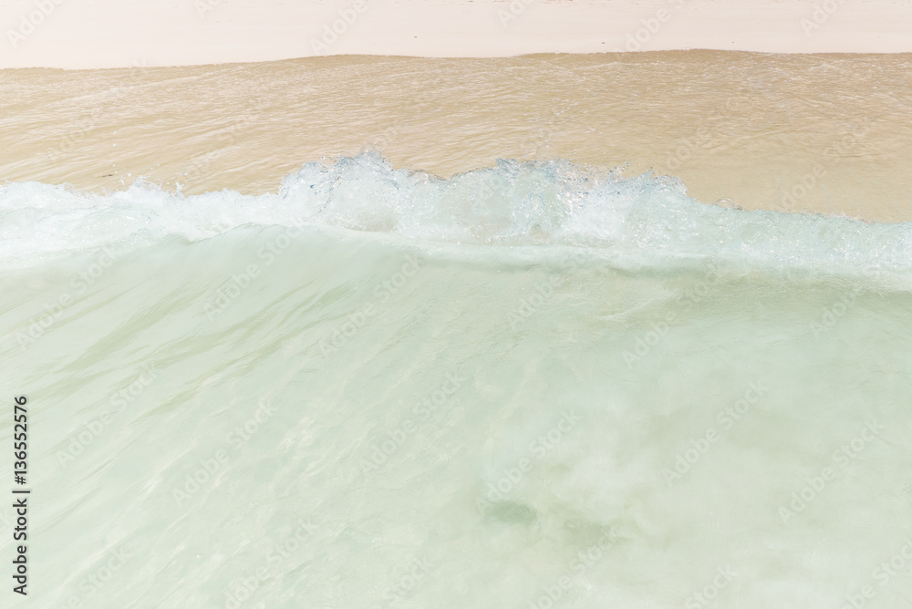 Tropical beach Sea Sand sky and summer day