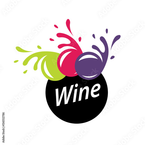 Fotografie bunch of grapes for wine logo