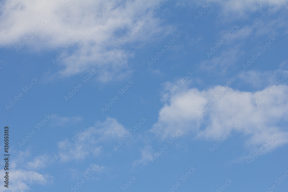 background of beautiful blue sky with clouds