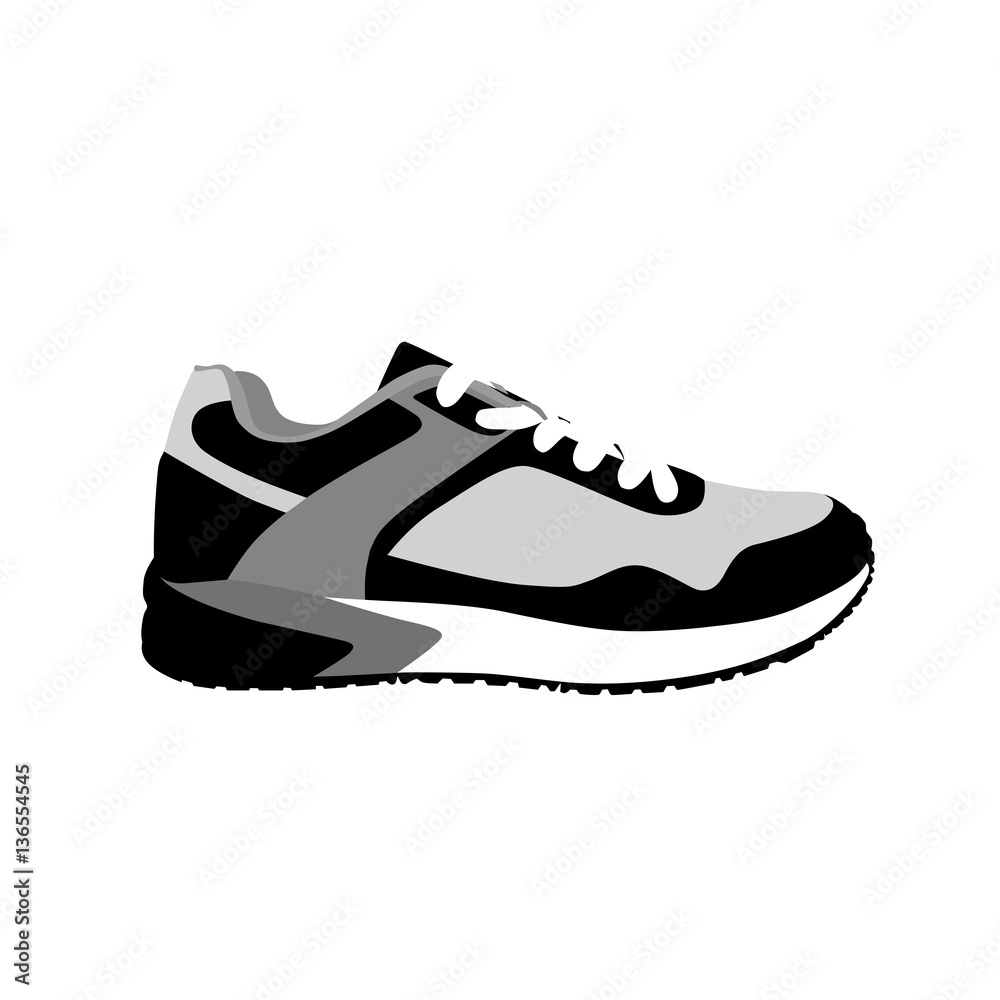 Stylish sneaker for training isolated on white background Stylish sneaker for training isolated on white background