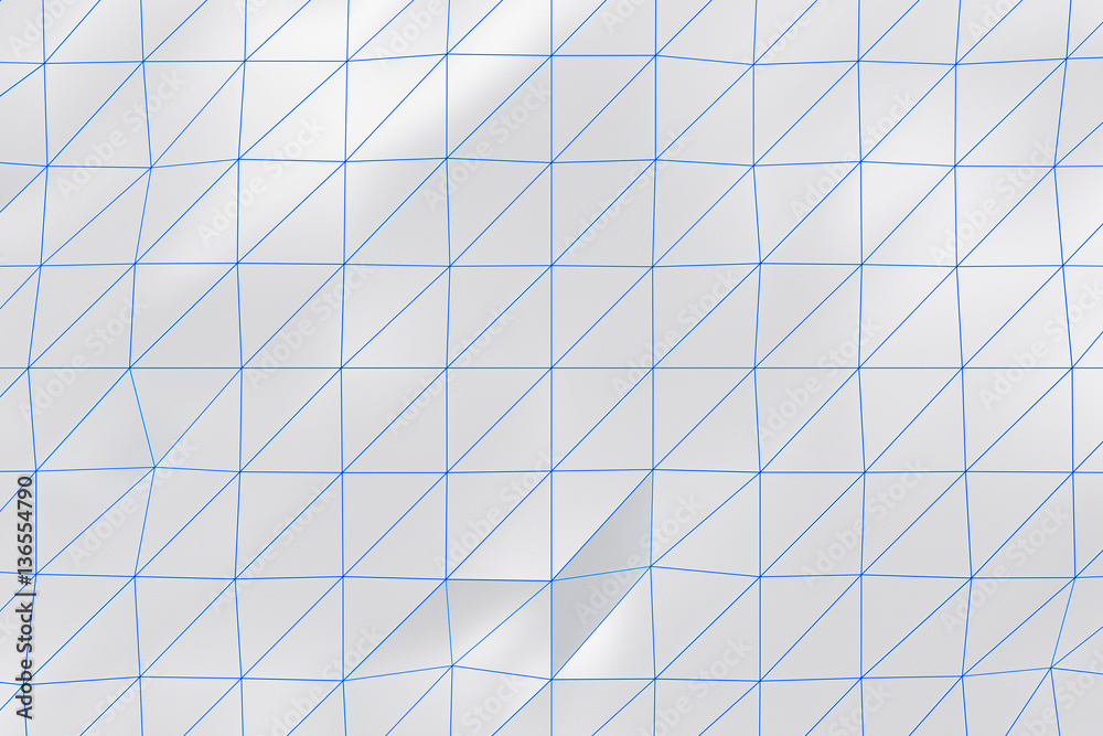 Bright low poly displaced surface with glowing connecting lines Bright low poly displaced surface with glowing connecting lines