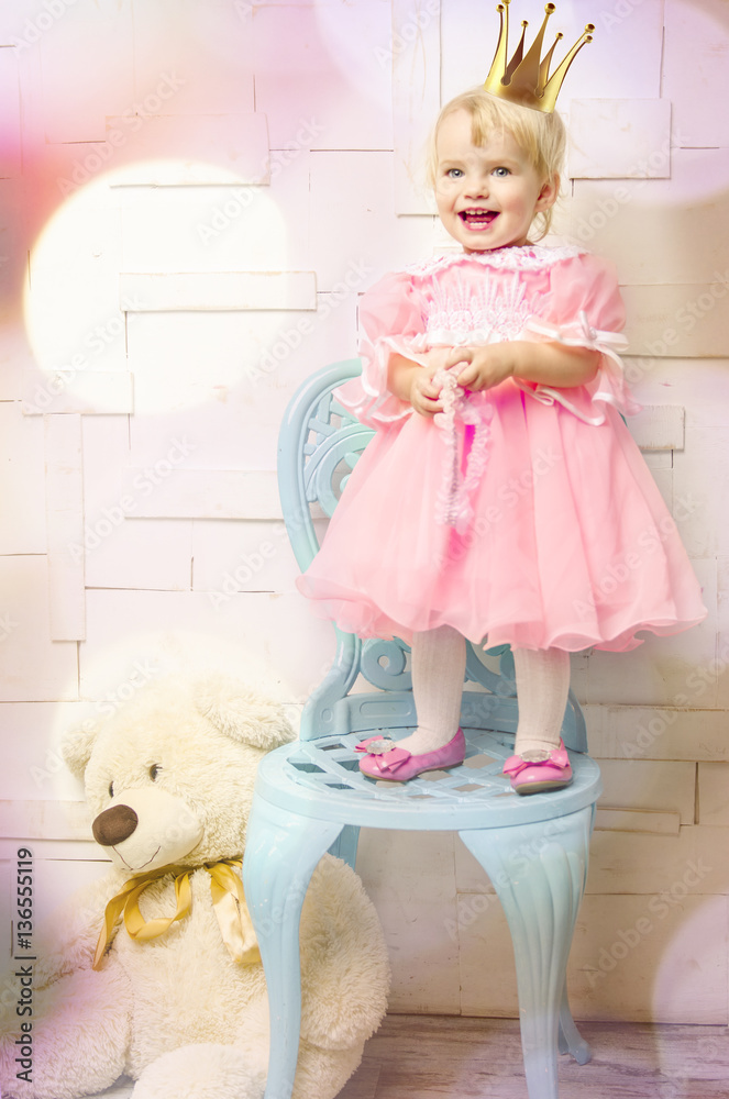 Beautiful happy little princess Beautiful happy little princess