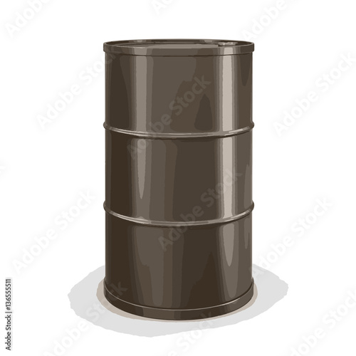 Oil drum. Image with clipping path