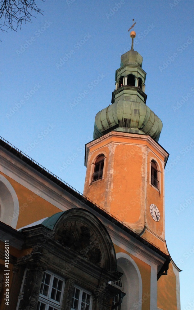 Barocke Dorfkirche im sächsischen Hochkirch