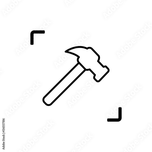 Claw hammer thinline icon