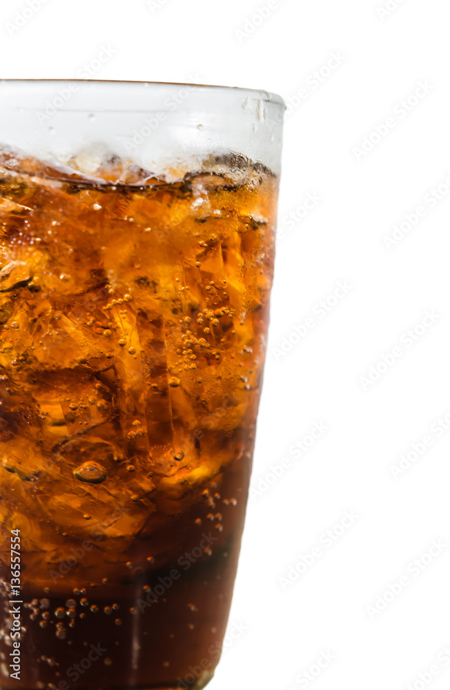 Cola on the white background. Cola on the white background.