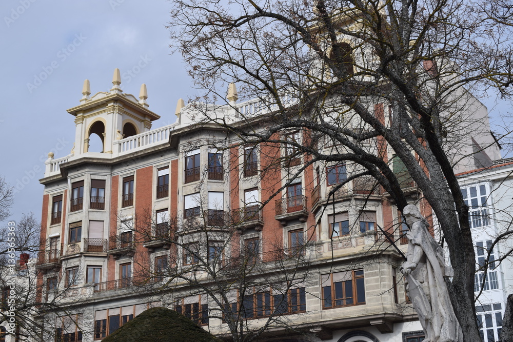 Fototapeta premium Zona turística de Burgos, España.