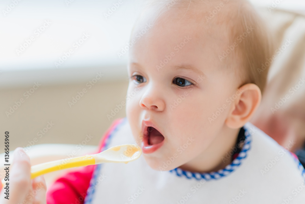mother feeding her baby breast porridge day mother feeding her baby breast porridge day