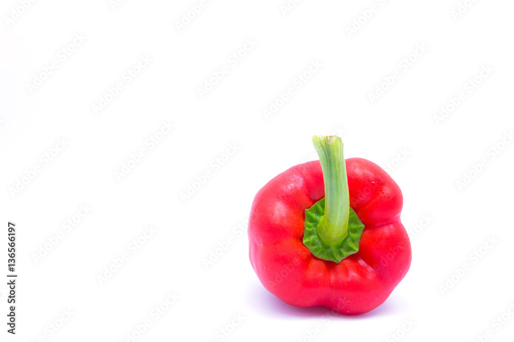 Fresh sweet pepper isolated on white background Fresh sweet pepper isolated on white background
