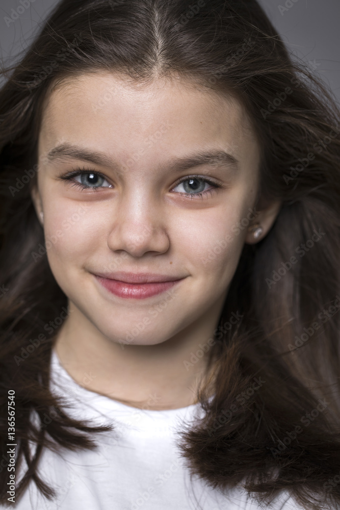 Portrait of a charming little girl Portrait of a charming little girl