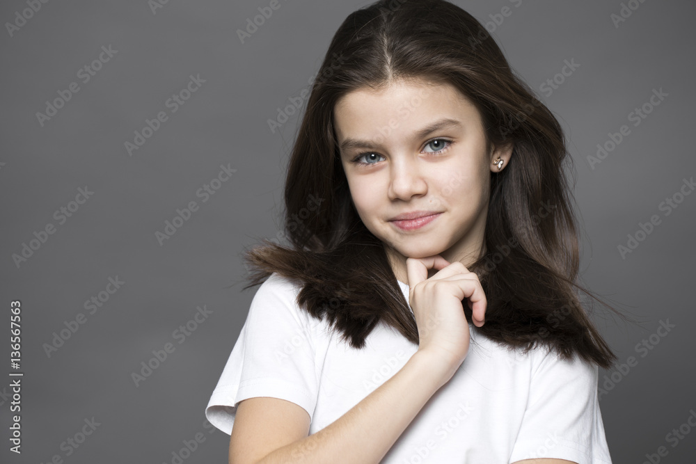 Portrait of a charming little girl Portrait of a charming little girl