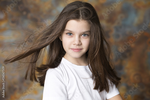 Portrait of a charming little girl
