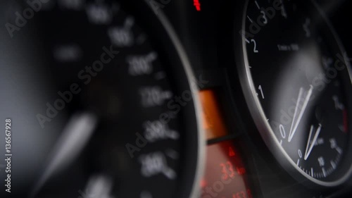 Dashboard in the car