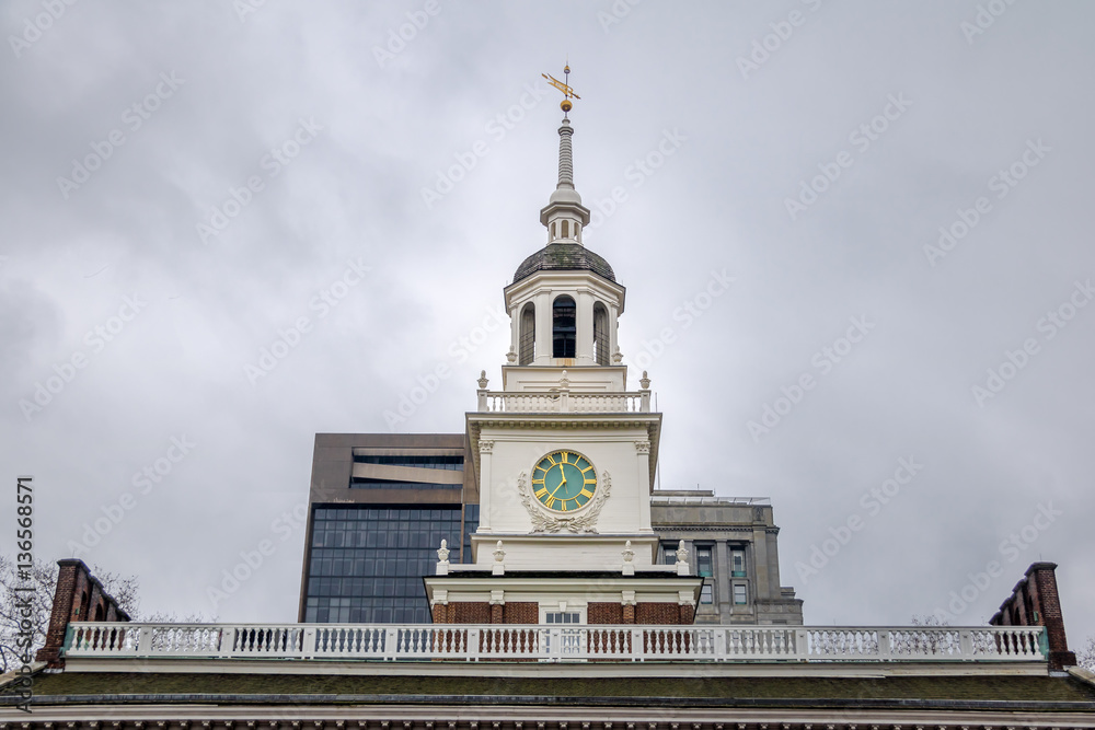 Independence Hall Tower - Philadelphia, Pennsylvania, USA