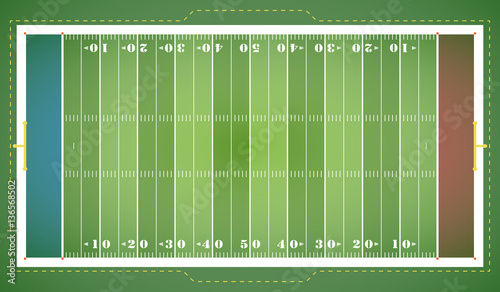 American Football - Spielfeld (in Grün)