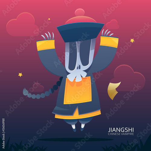 Принти на полотні Chinese vampire, Halloween