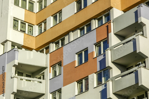 Block of flats, Trillerpark, Austria, Vienna, 21. district, Flor