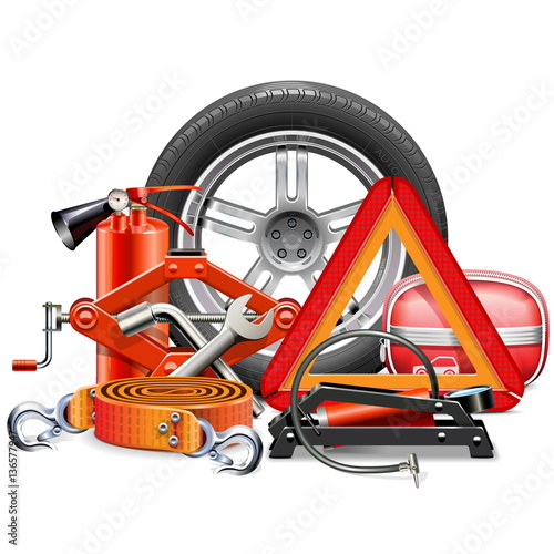 Vector Car Accessories Concept