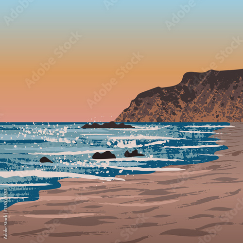beach in Crystal Cove