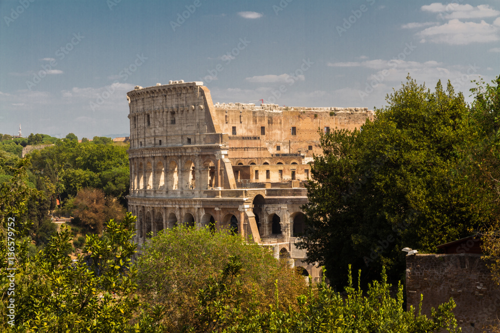 Colosseum or Coliseum Amphitheatre in Rome.
