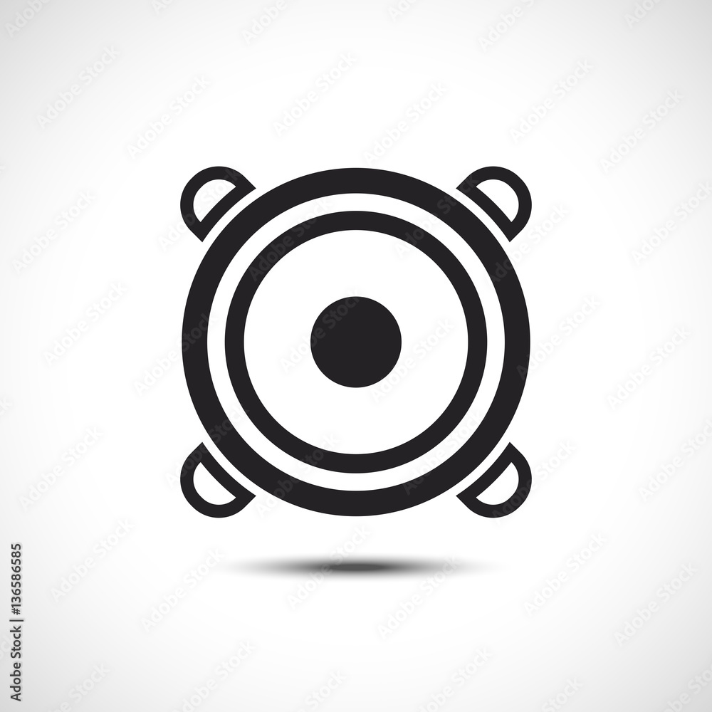 Speaker Icon. Volume Sound Vector Illustration. Flat Icon. Speaker Icon. Volume Sound Vector Illustration. Flat Icon.