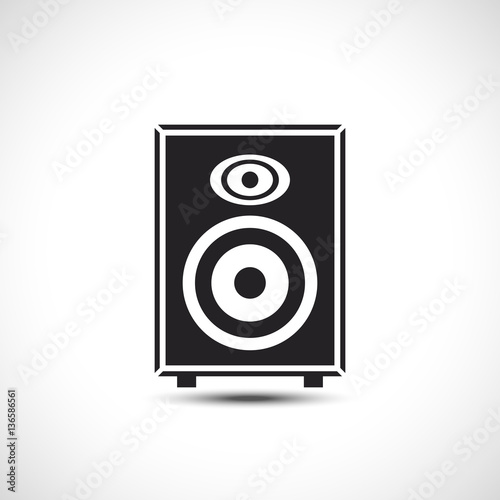 Speaker Icon. Vector Illustration. Volume Sound Flat Icon.