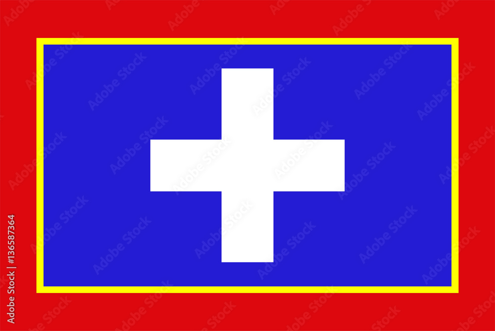 Obraz premium central greece region flag