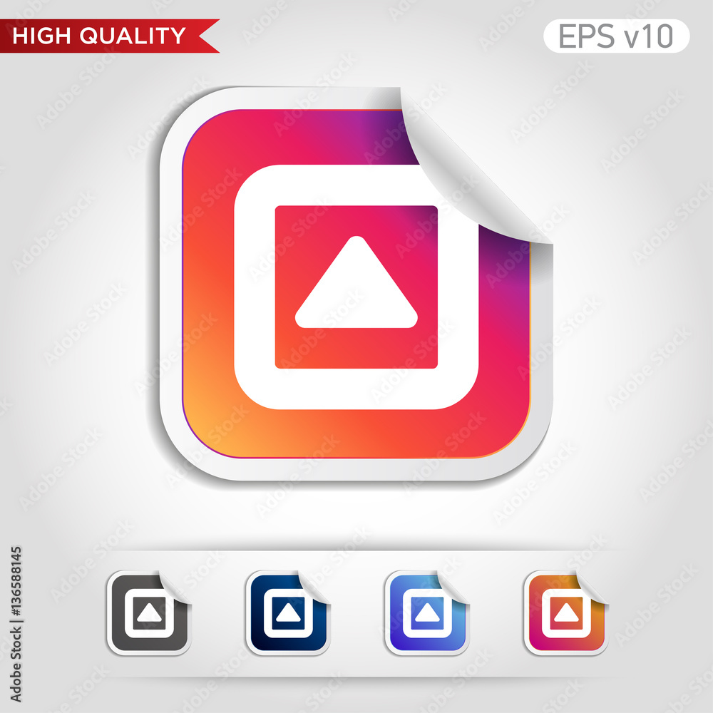 Up arrow icon. Button with up arrow icon. Modern UI vector. Up arrow icon. Button with up arrow icon. Modern UI vector.