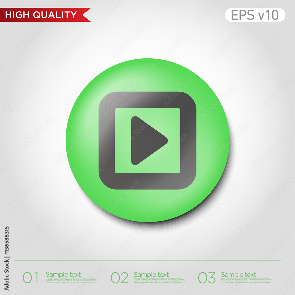 Play icon. Button with play icon. Modern UI vector. Play icon. Button with play icon. Modern UI vector.