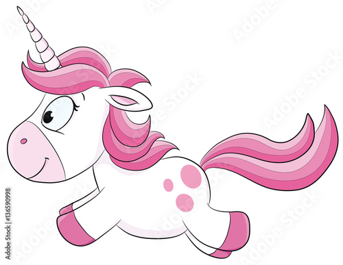 Niedliches Einhorn Vektor-Illustration