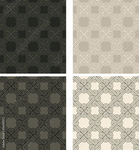 Vintage seamless colorful pattern vector backgrounds