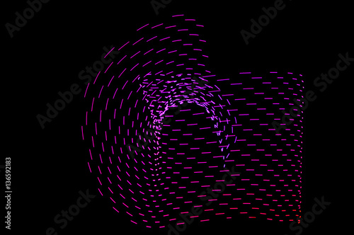 Light painting. Abstract, futuristic, colorful long exposure, bl