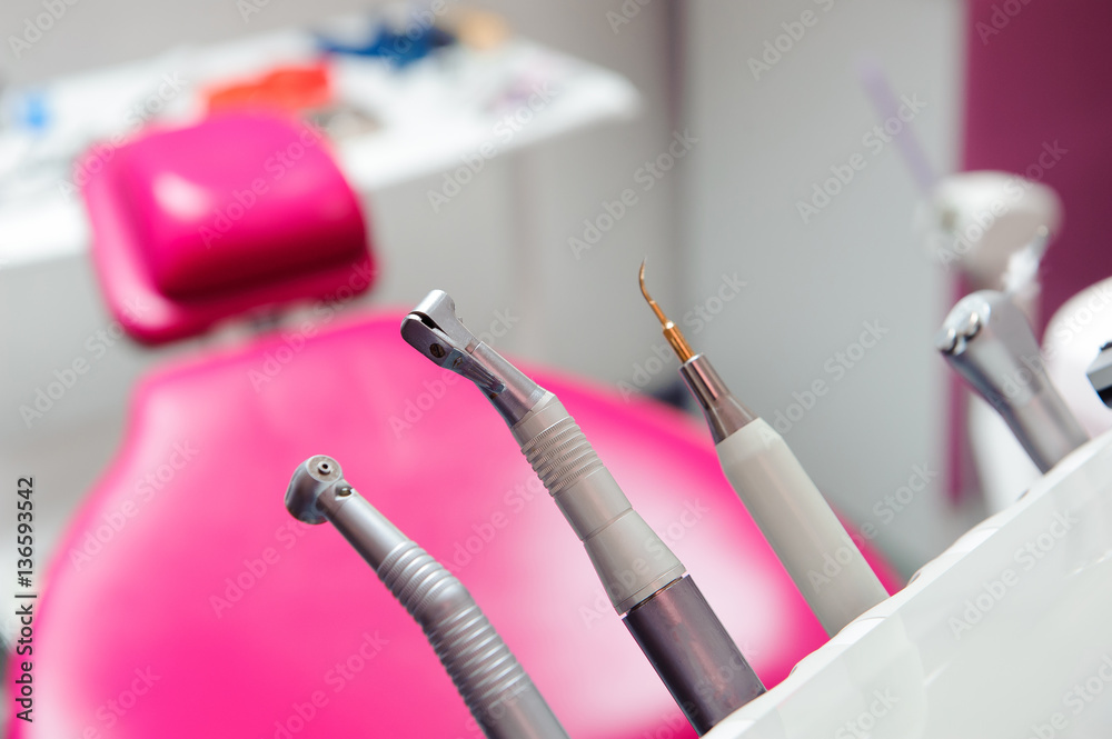 Naklejka premium Dental equpments in dental office