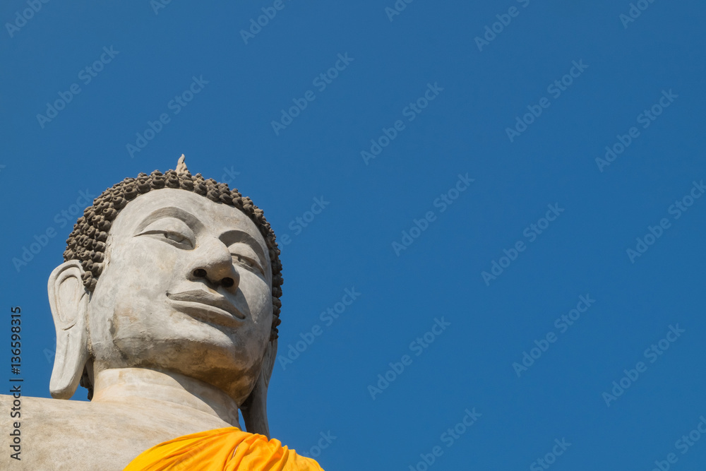 Giant Buddha statue at Wat Yai Chai Mongkhon, the historical Par