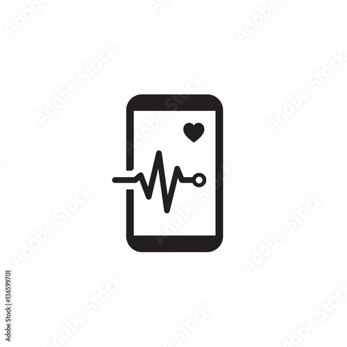 Mobile Monitoring and Medical Services Icon.