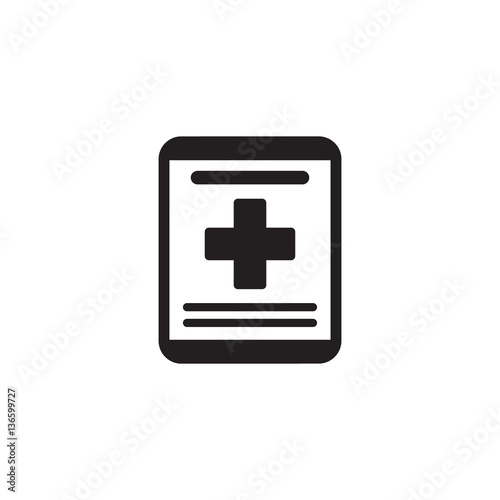 Online Medical Services Icon. Flat Design.