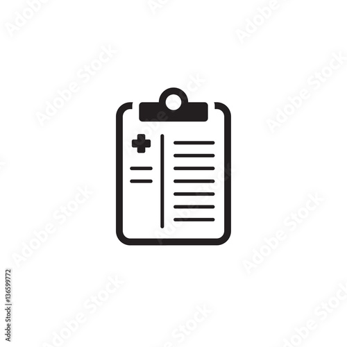 Medical History and Medical Services Icon.