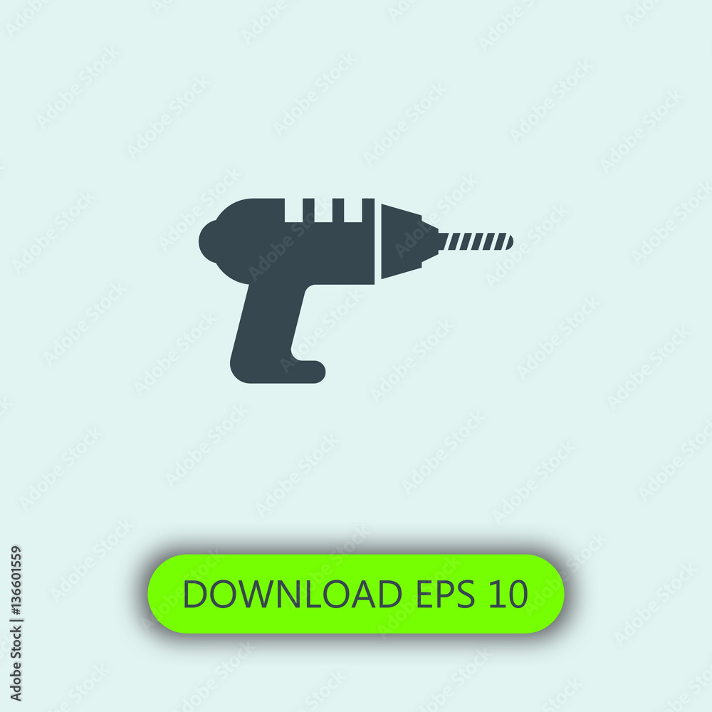Drill icon vector