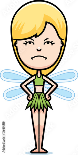Angry Cartoon Teen Fairy